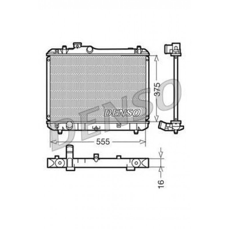 DRM47008  DENSO - Радіатор охолодження