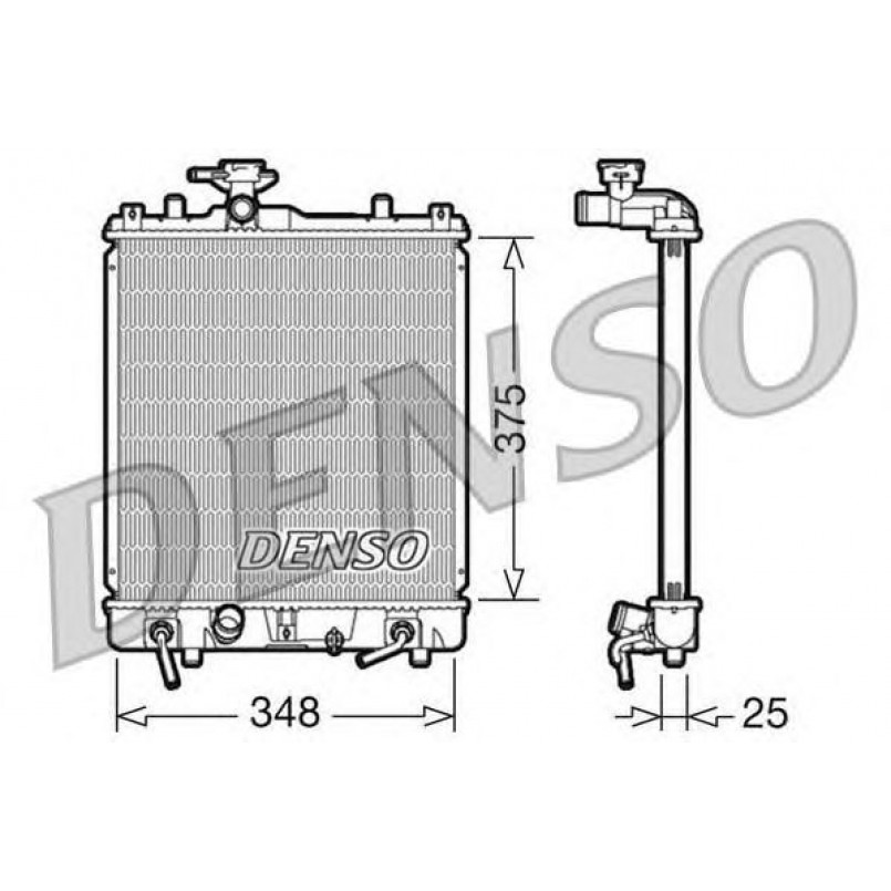DRM47009  DENSO - Радіатор охолодження