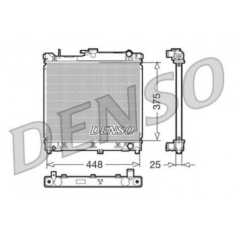 DRM47014  DENSO - Радіатор охолодження
