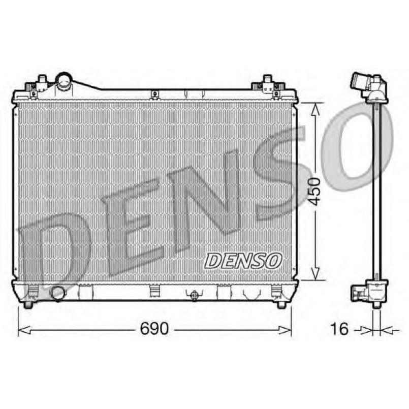 DRM47016  DENSO - Радіатор охолодження