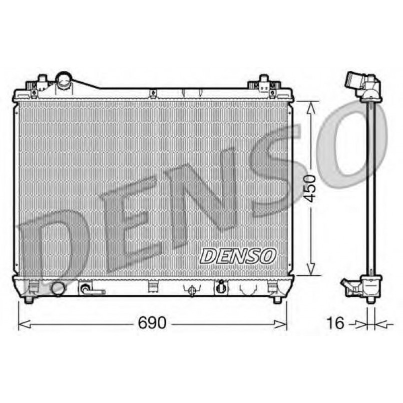 DRM47017  DENSO - Радіатор охолодження