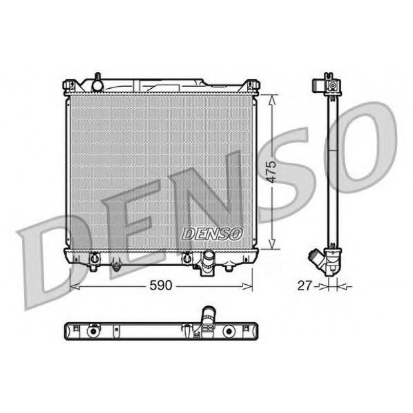 DRM47020  DENSO - Радіатор охолодження