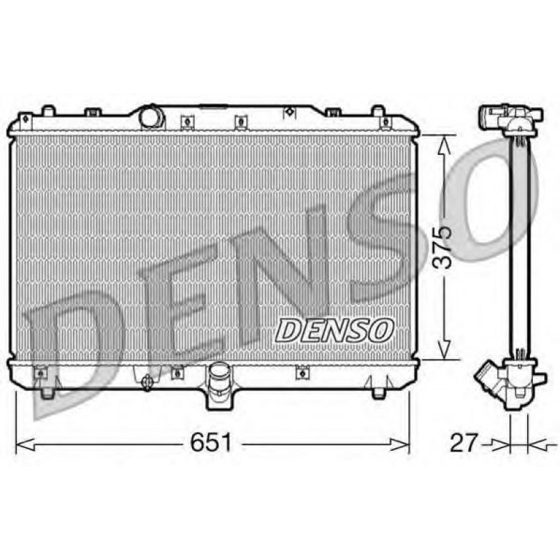 DRM47022  DENSO - Радіатор охолодження