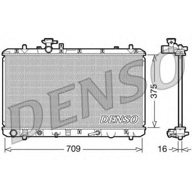 DRM47024  DENSO - Радіатор охолодження