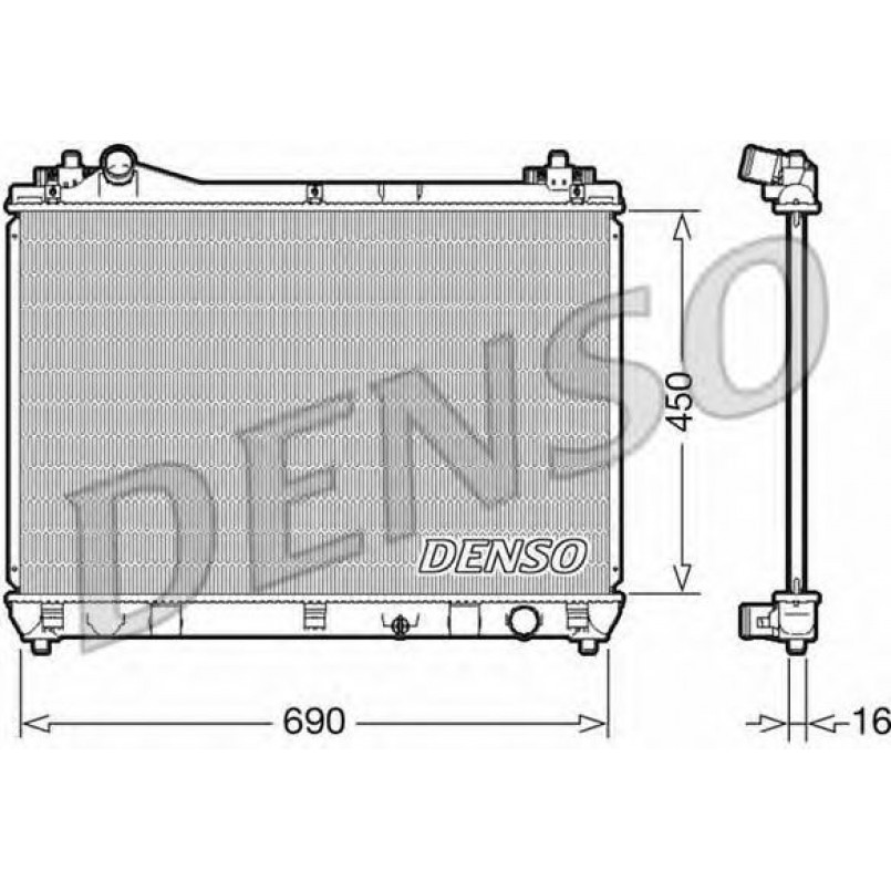 DRM47031  DENSO - Радіатор охолодження