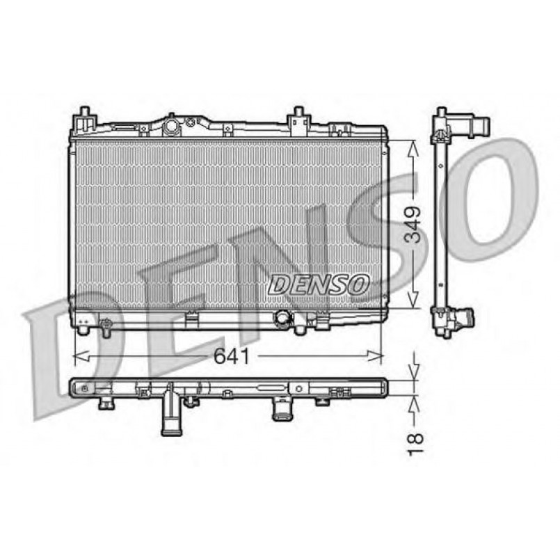 DRM50005  DENSO - Радіатор охолодження