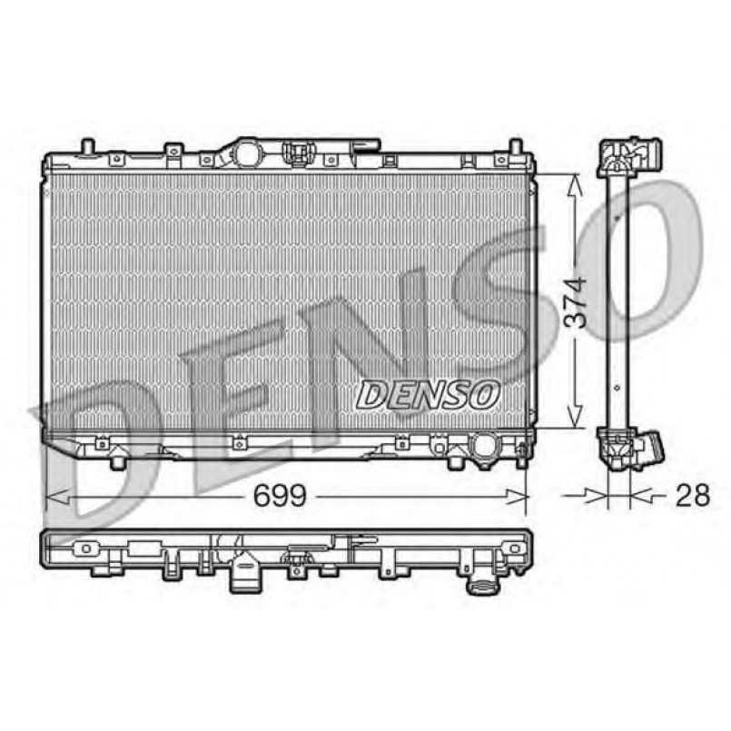 DRM50014  DENSO - Радіатор охолодження