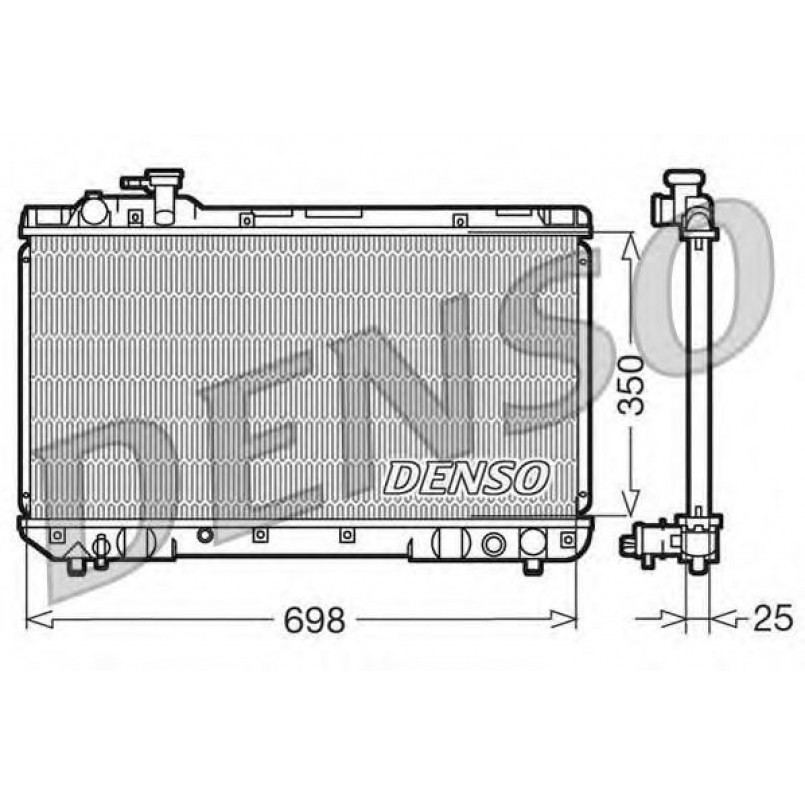 DRM50020  DENSO - Радіатор охолодження