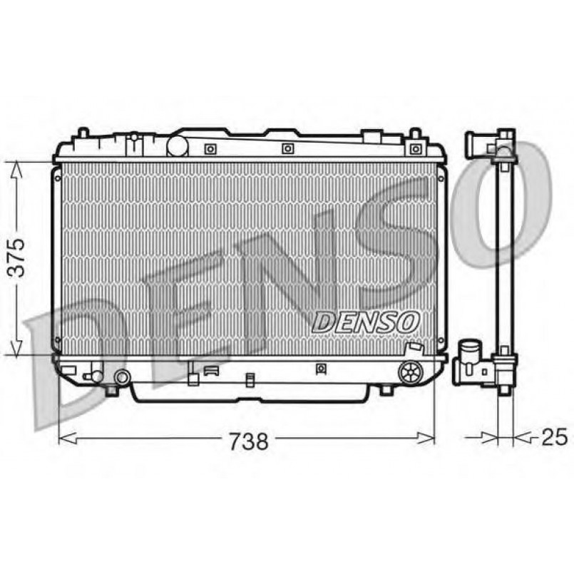 DRM50021  DENSO - Радіатор охолодження