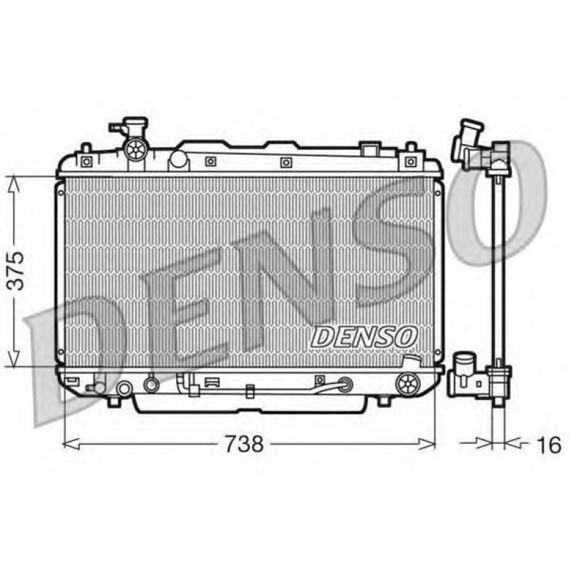 DRM50022  DENSO - Радіатор охолодження