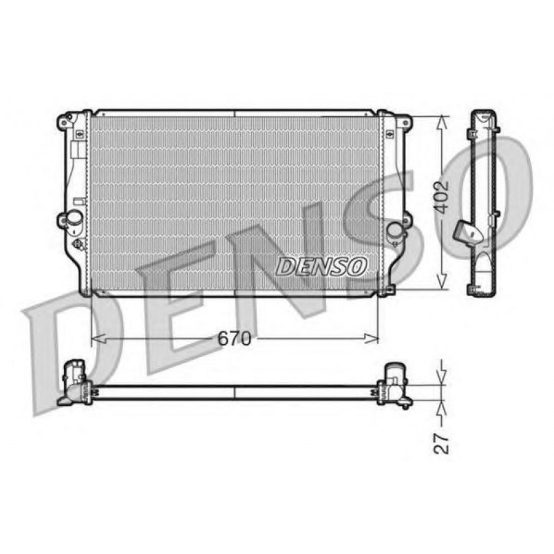 DRM50025  DENSO - Радіатор охолодження