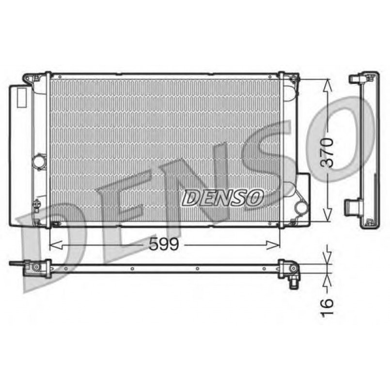 DRM50026  DENSO - Радіатор охолодження