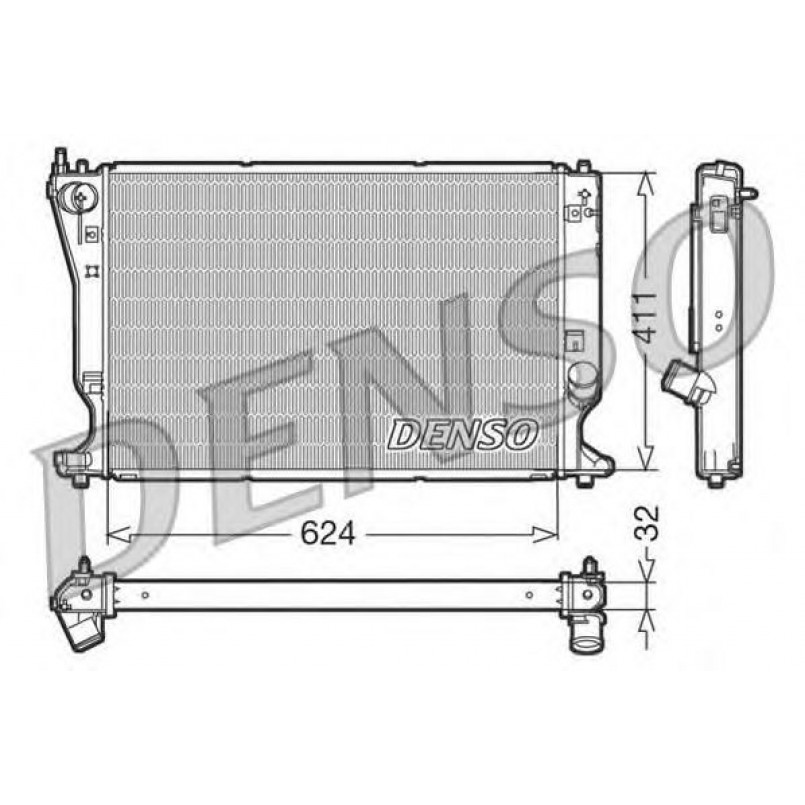 DRM50032  DENSO - Радіатор охолодження