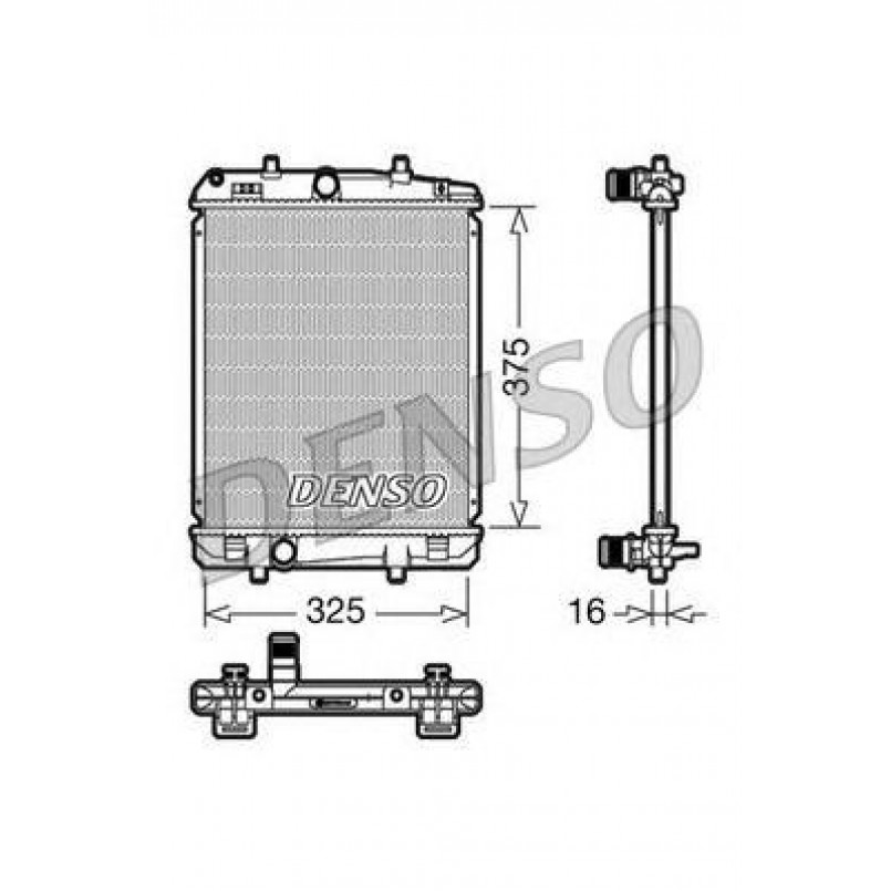 DRM50040  DENSO - Радіатор охолодження
