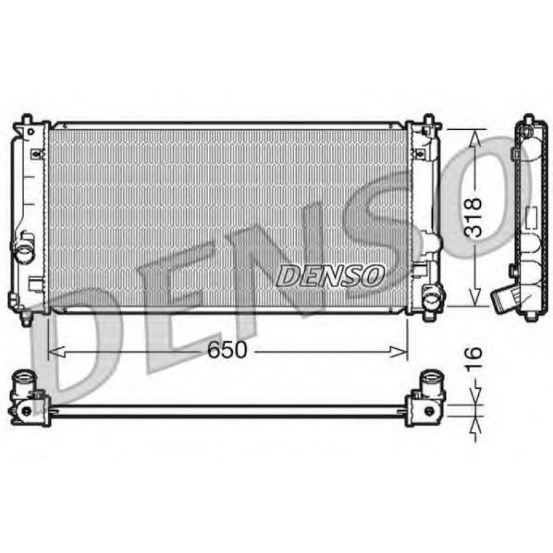 DRM50044  DENSO - Радіатор охолодження
