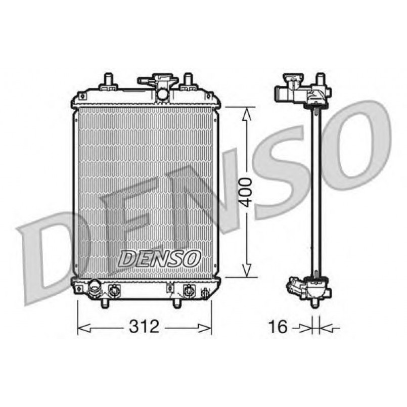 DRM50050  DENSO - Радіатор охолодження