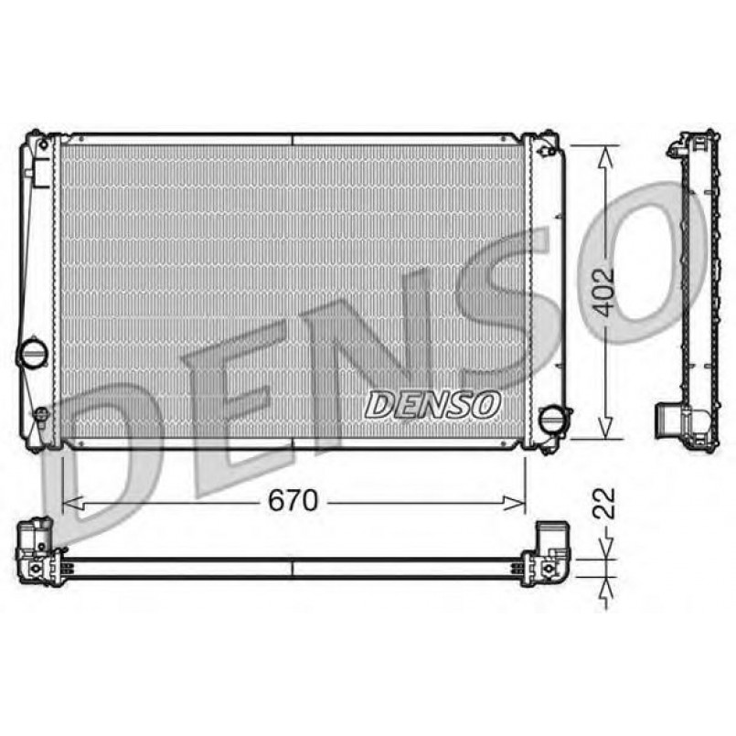 DRM50053  DENSO - Радіатор охолодження