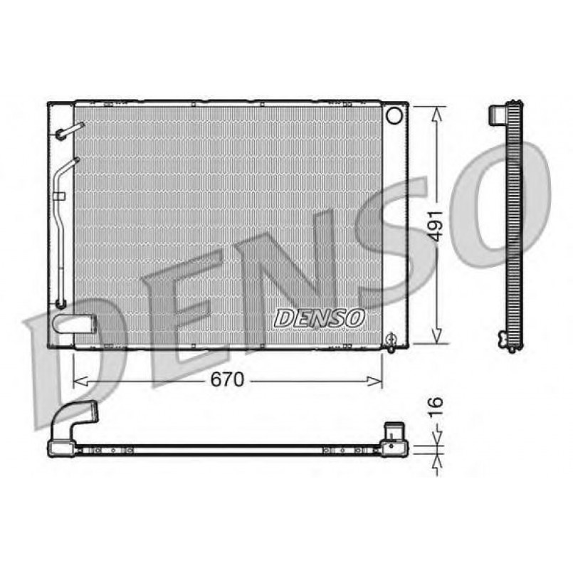 DRM50054  DENSO - Радіатор охолодження