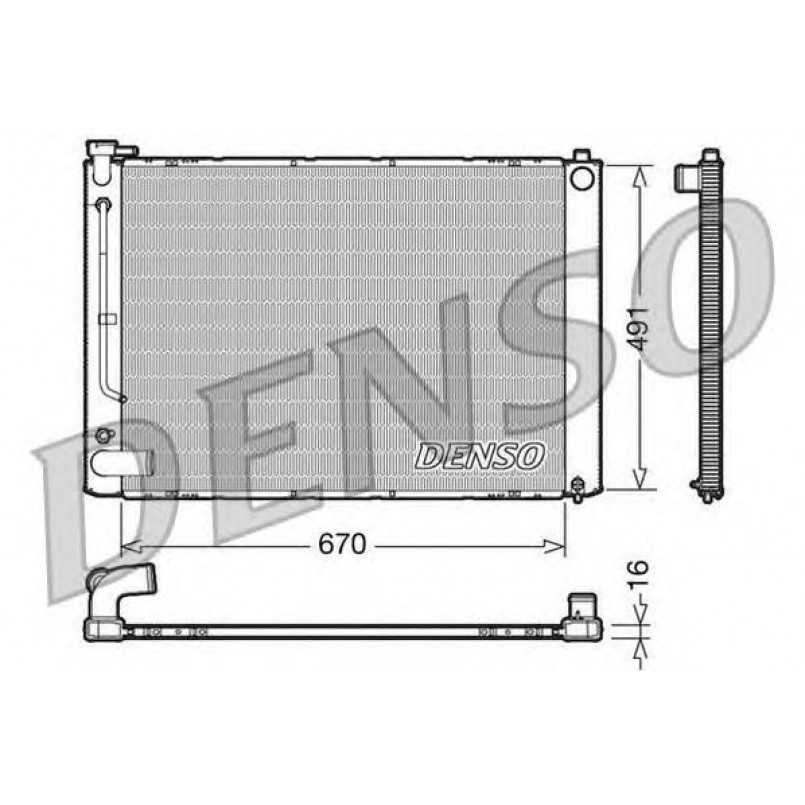 DRM50055  DENSO - Радіатор охолодження