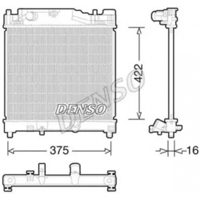 DRM50056  DENSO - Радіатор охолодження