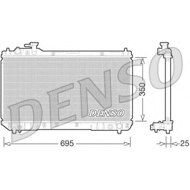 DRM50062  DENSO - Радіатор охолодження