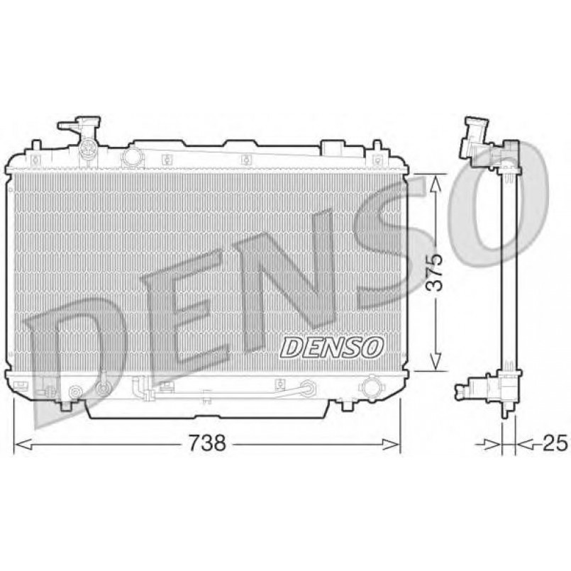 DRM50064  DENSO - Радіатор охолодження