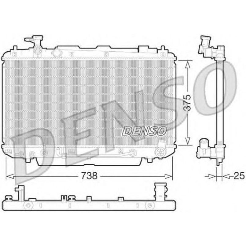 DRM50065  DENSO - Радіатор охолодження