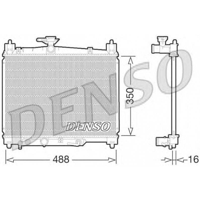 DRM50066  DENSO - Радіатор охолодження