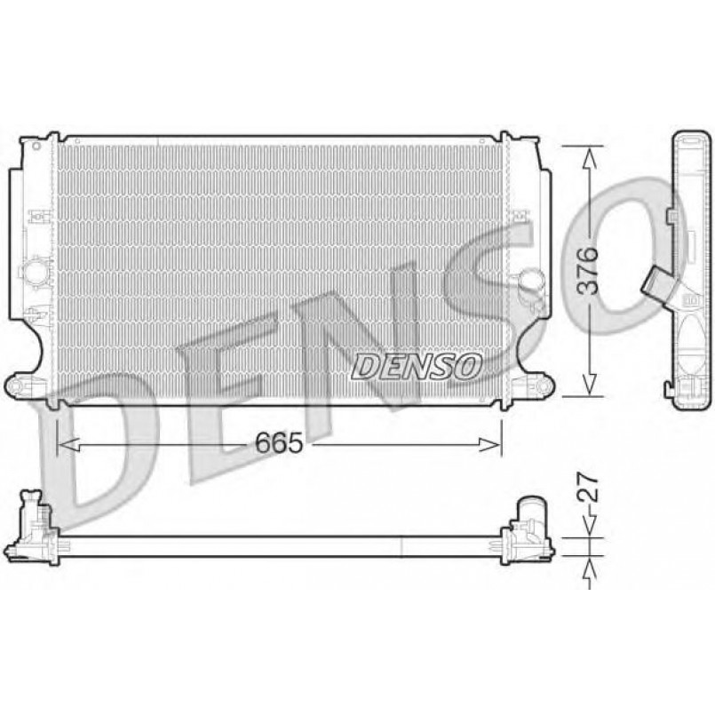 DRM50072  DENSO - Радіатор охолодження