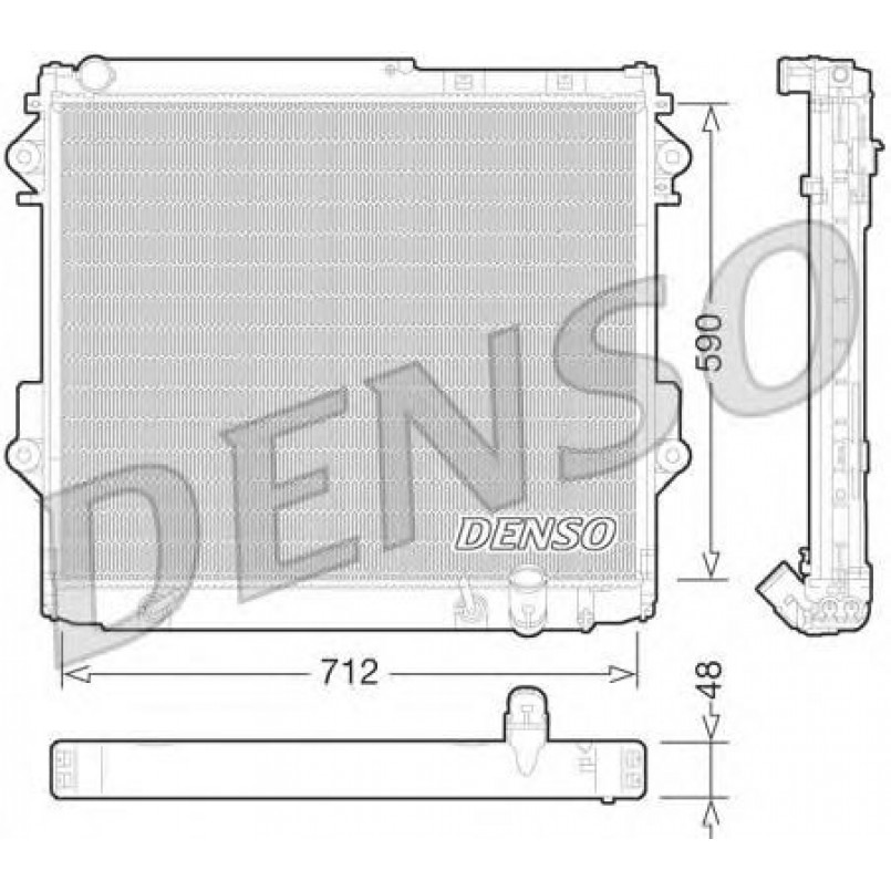 DRM50075  DENSO - Радіатор охолодження