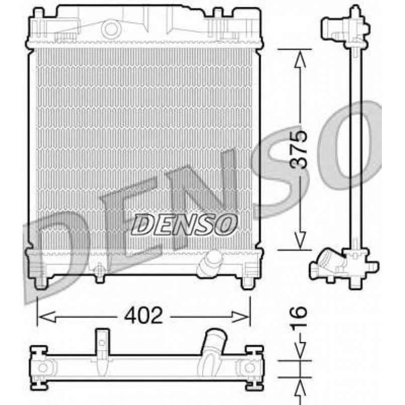 DRM50077  DENSO - Радіатор охолодження