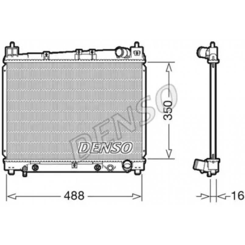 DRM50080  DENSO - Радіатор охолодження