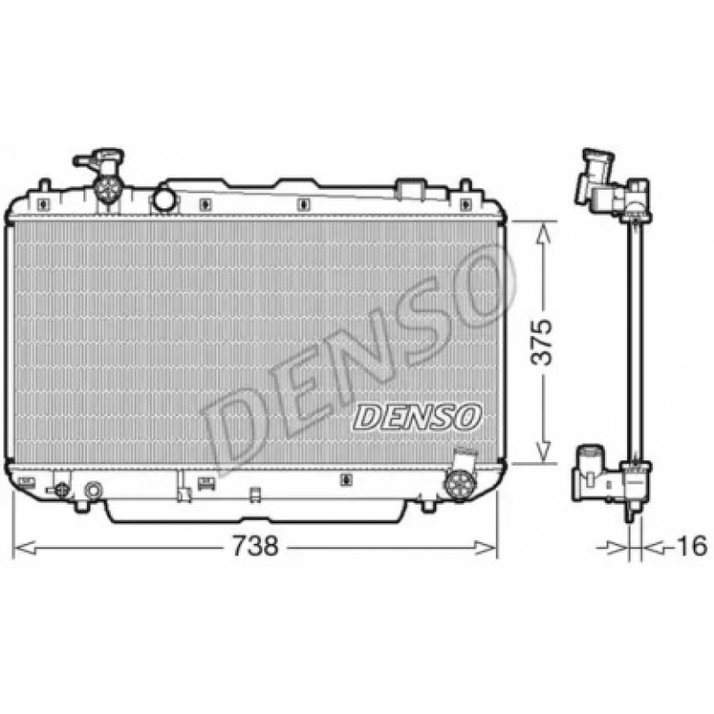 DRM50083  DENSO - Радіатор охолодження