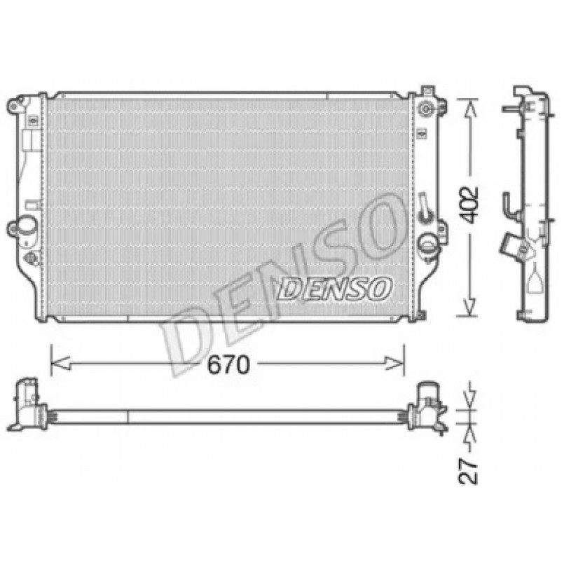 DRM50092  DENSO - Радіатор охолодження