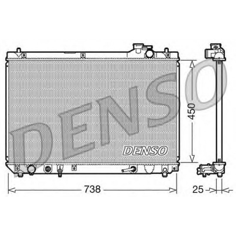 DRM51004  DENSO - Радіатор охолодження