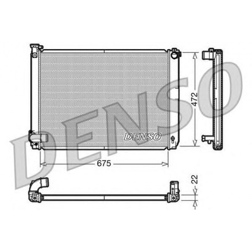 DRM51005  DENSO - Радіатор охолодження