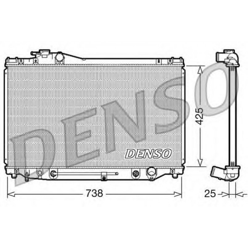 DRM51007  DENSO - Радіатор охолодження