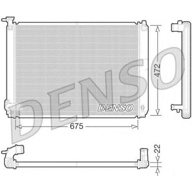 DRM51010  DENSO - Радіатор охолодження