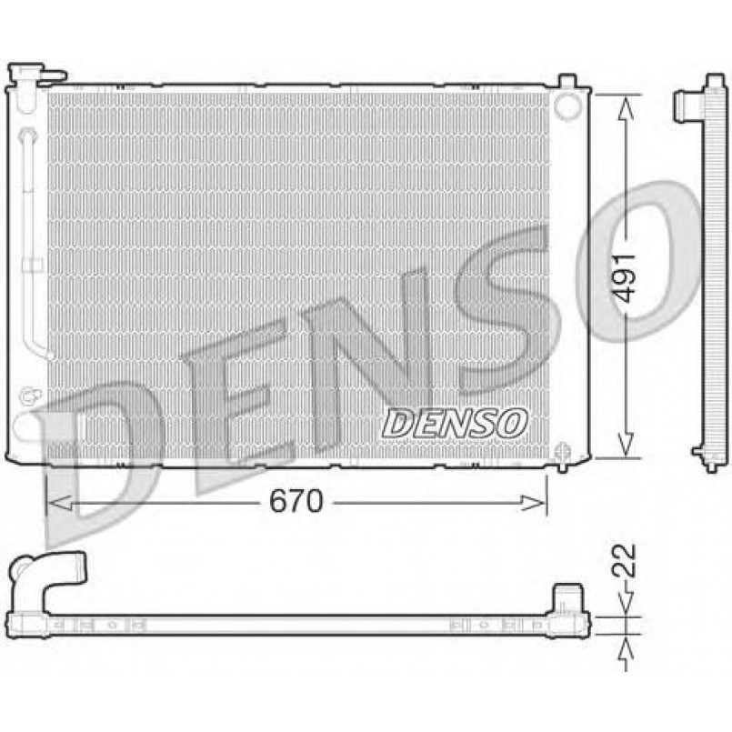 DRM51011  DENSO - Радіатор охолодження