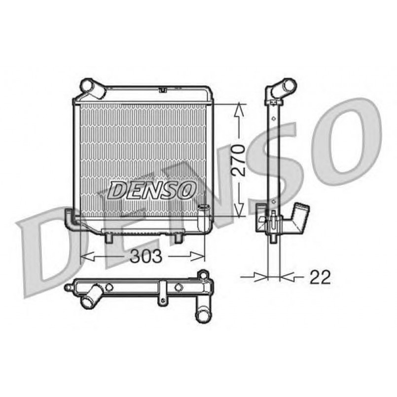 DRM99003  DENSO - Радіатор охолодження