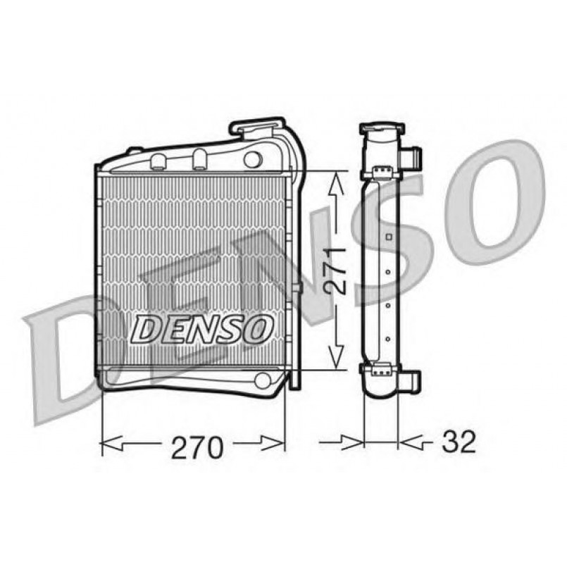 DRM99004  DENSO - Радіатор охолодження