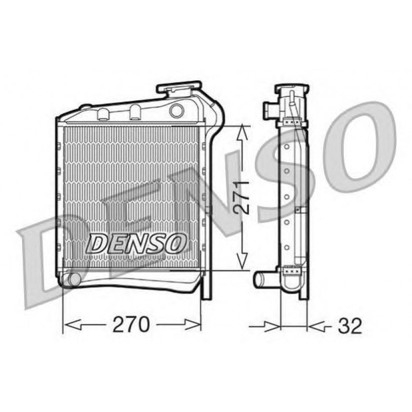 DRM99005  DENSO - Радіатор охолодження