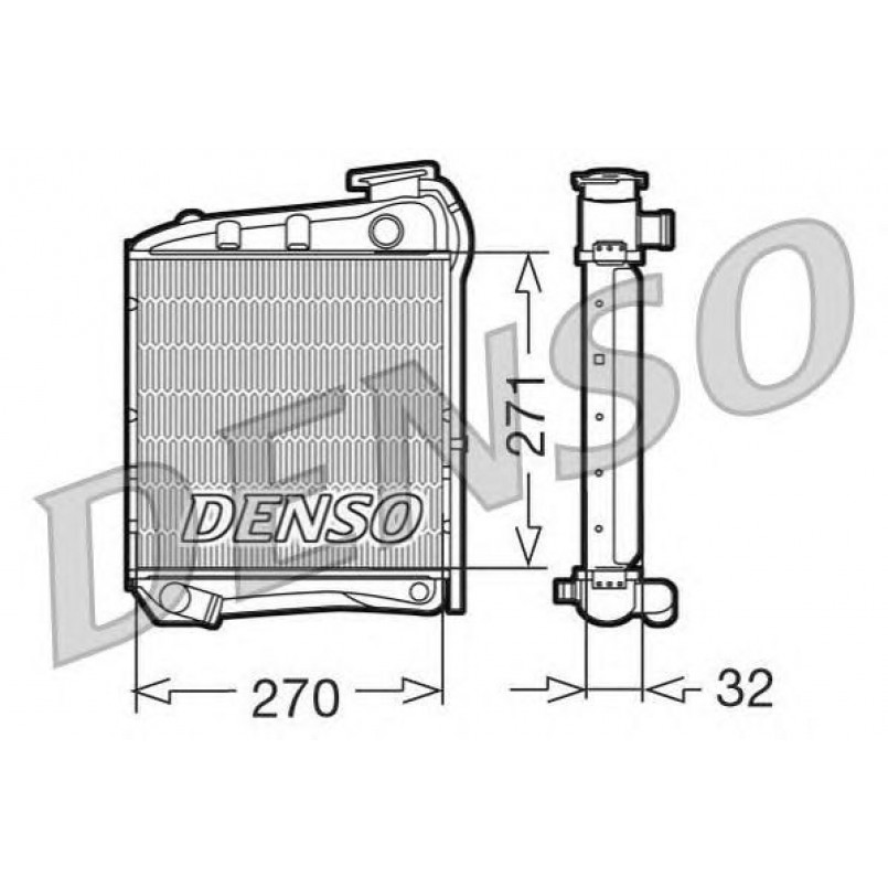 DRM99007  DENSO - Радіатор охолодження