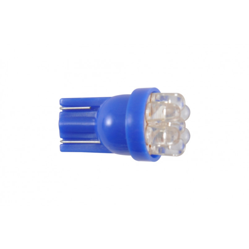 LED 12V T10 W2.1x9.5d 7leds blue 1шт. (10шт.) Поліетилен уп.