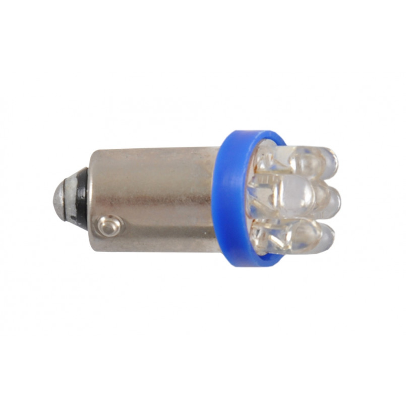 LED 12V T8.5 BA9s 7leds blue 1шт. (10шт.) Поліетилен уп.