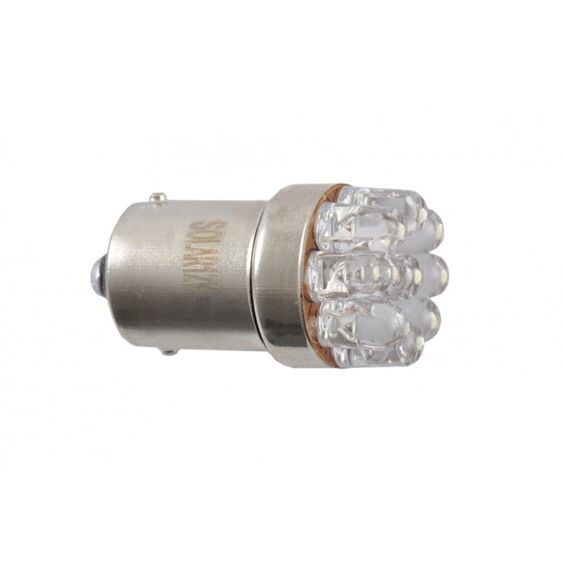 LED 12V G18.5 BA15s 9leds white 1шт. (4шт.) Поліетилен уп.
