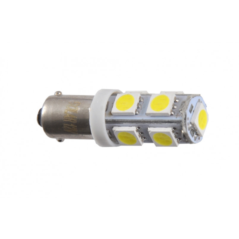 LED 12V T8.5 BA9S 9SMD 5050, white (60 шт.)