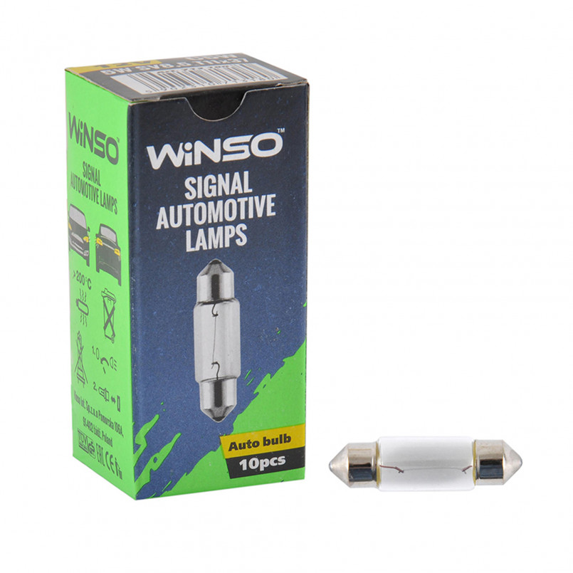 12V C5W 5W SV8.5 T11x37 10шт.уп.