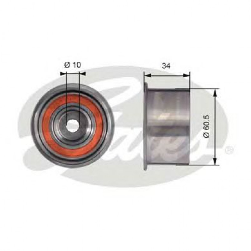 T41226 (7786-21466)  Обвідний ролик ременя ГРМ GATES POWERGRIP IDLER