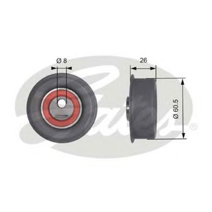 T41253 (7786-21498)  Натяжний ролик ременя ГРМ GATES PG TENSIONER